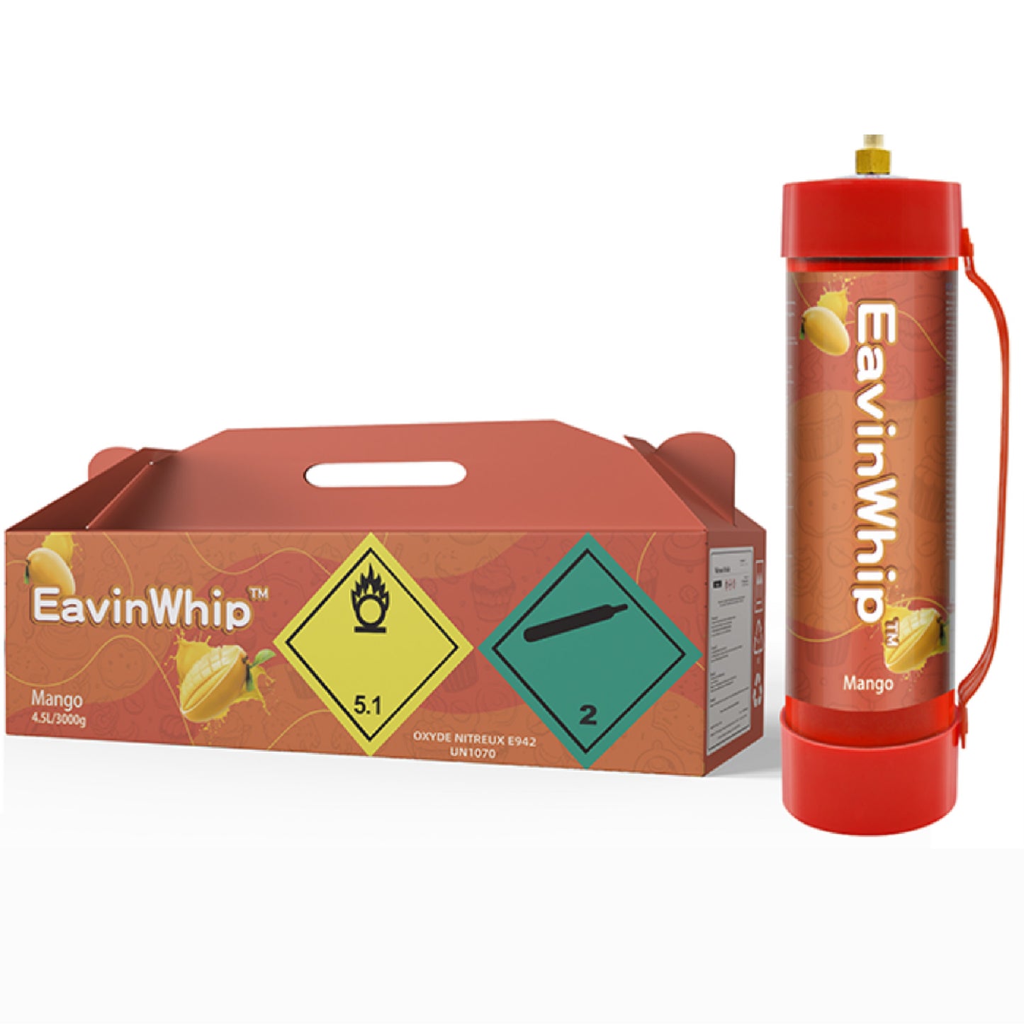 4.5 Liter / 3000 Grams MAX PRO Whipped Cream Charger
