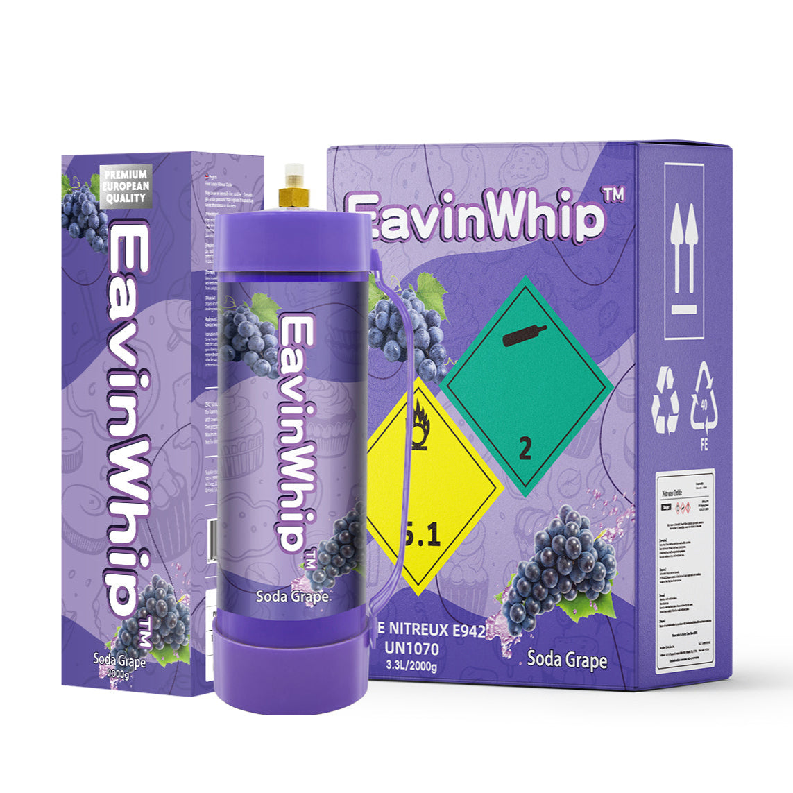 3.3 Liter / 2000 Grams MAX PRO Whipped Cream Charger