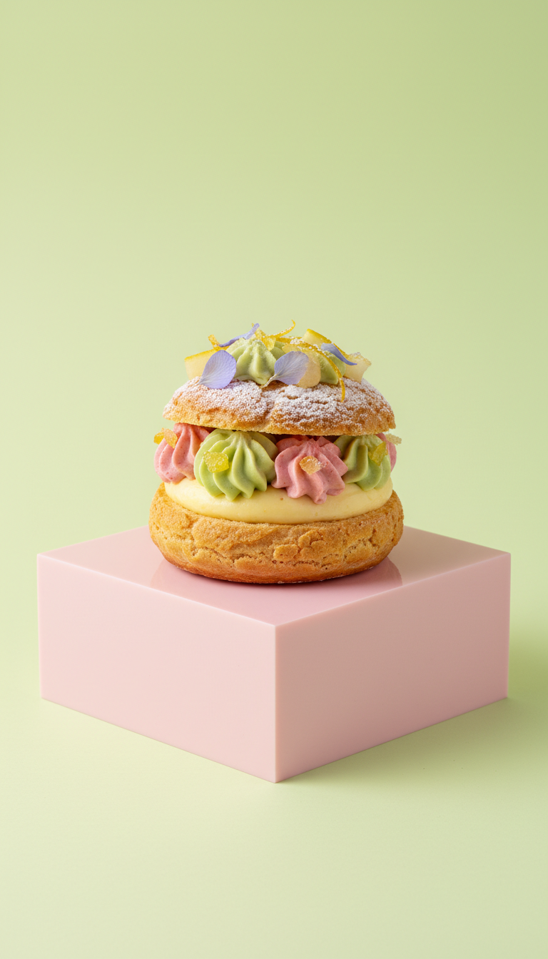 Lemon Yuzu Choux Pastry Delight